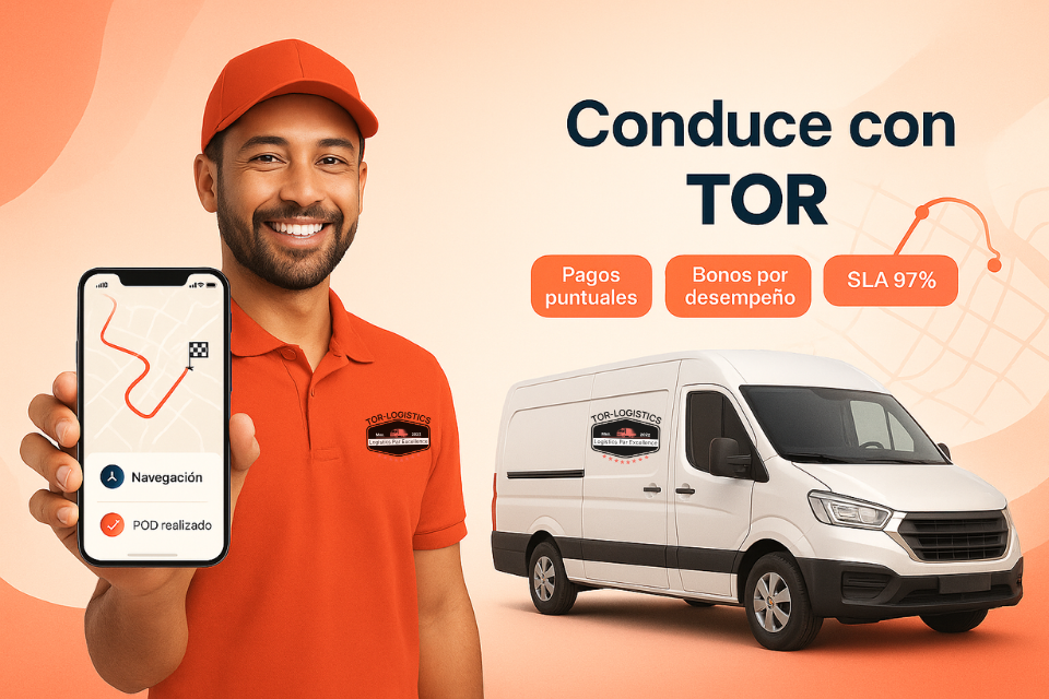 App del conductor: asignación, navegación y evidencias (POD)